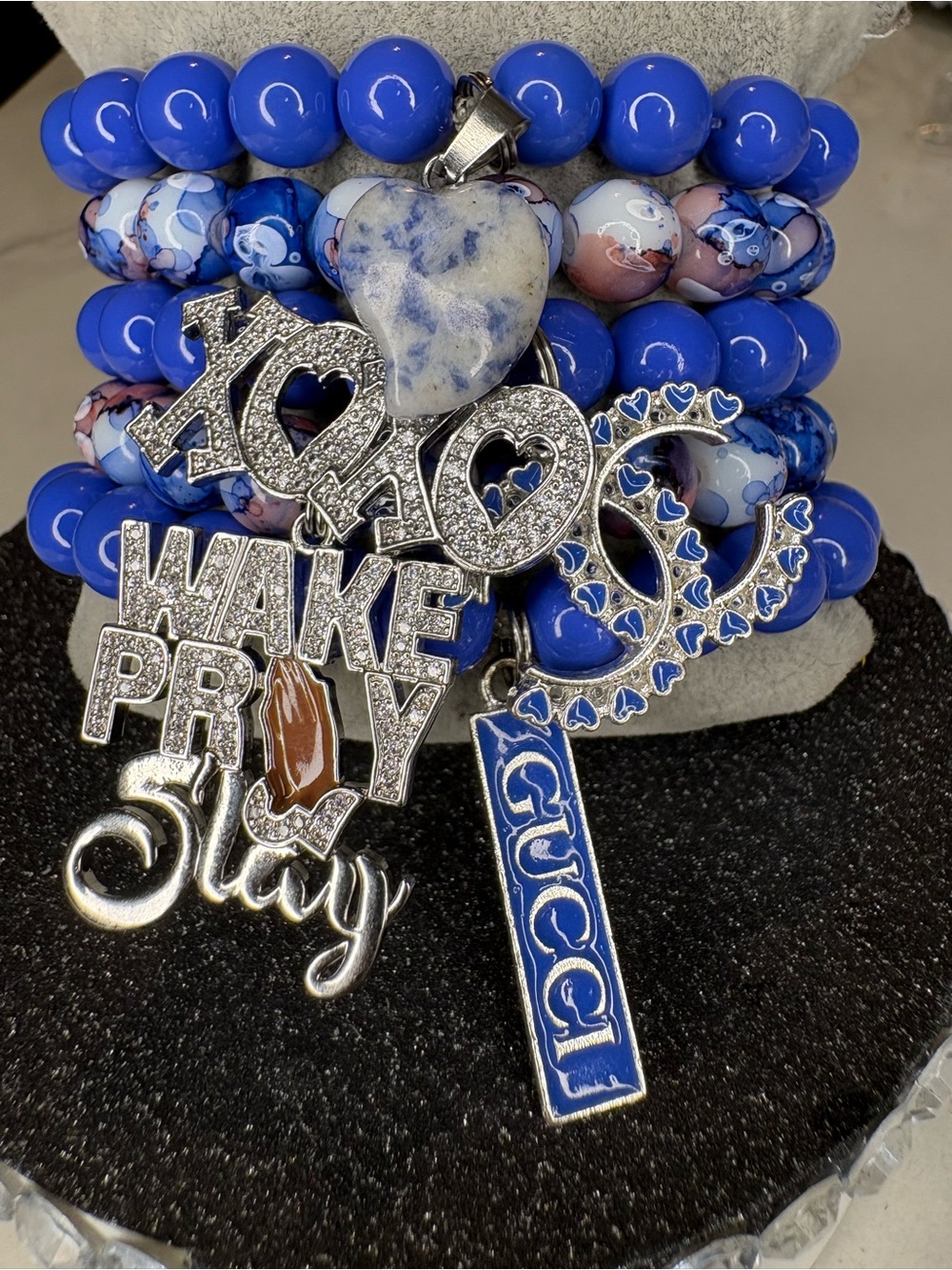 Beautiful stack, elegant bracelets